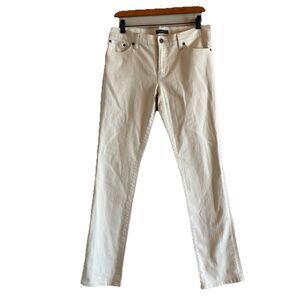 Ralph Lauren Mid Rise‎ Moderate Straight Leg Ivory Classic Stretch Jeans SZ 6